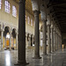 The ancient columns of the Basilica of Santa Sabina on the Colle Aventino in Rome
