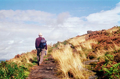 Climb towards the top of The Cloud (Scan from 1999)