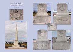 Crimean War Memorial - Southsea - with battle inscriptions 11 7 2019