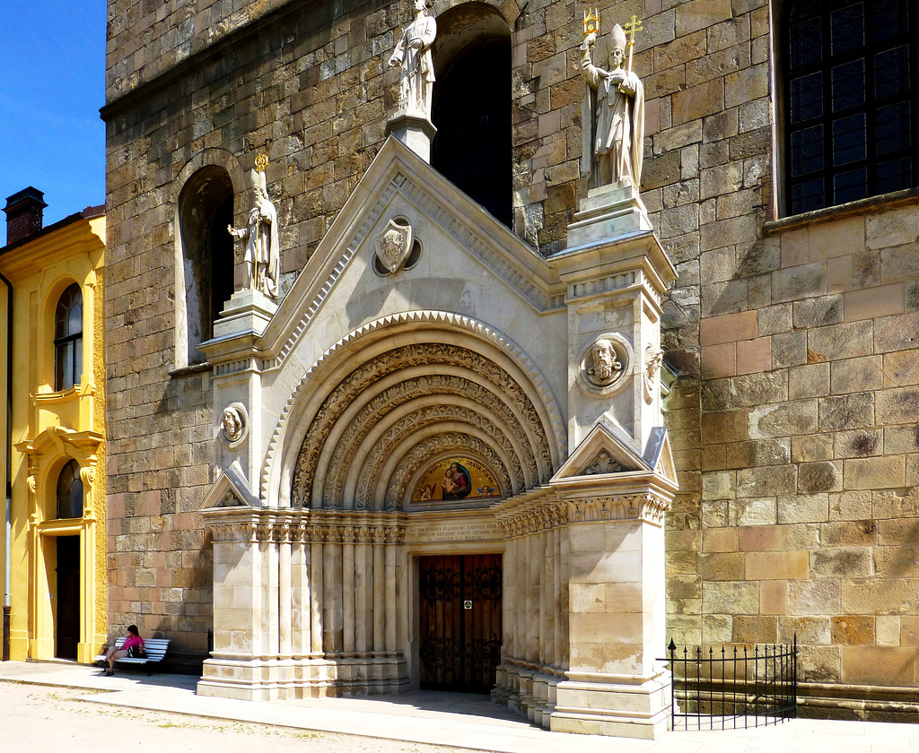 CZ - Tepla - Portal der Klosterkirche