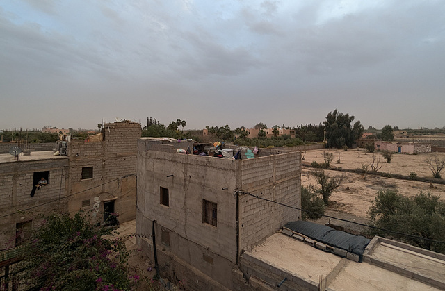 Coup d'oeil depuis la toiture de notre hébergement