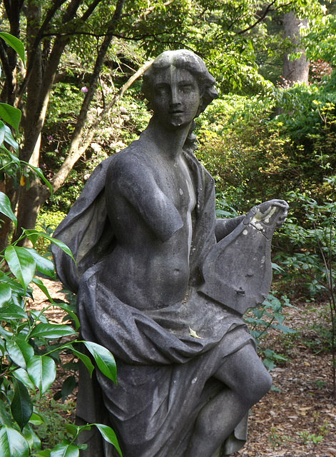 Detail of a Sculpture (Apollo?) at Planting Fields, May 2012