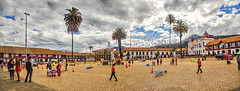 Zipaquira, main square , Colombia