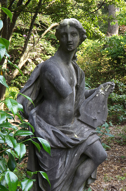 Detail of a Sculpture (Apollo?) at Planting Fields, May 2012