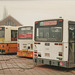 De Lijn 5927, 2170 and 2188 at Heist-op-den-Berg garage - 1 Feb 1993