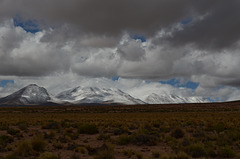 Bolivian Altiplano, Storm Clouds above the Volcano Ollagüe