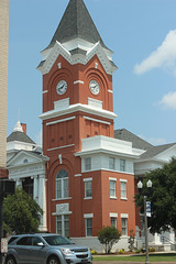 One corner of the Bulloch County Courthouse , Statesboro, Georgia....USA