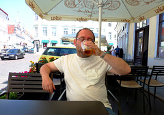 EE - Tallinn - me, enjoying my first Estonian beer