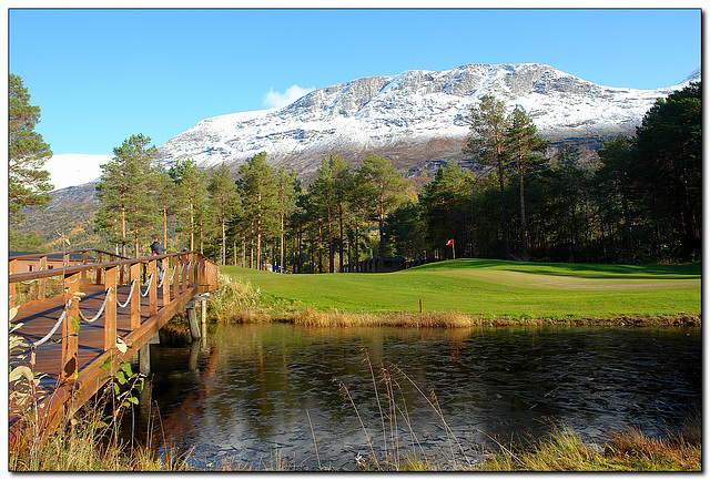 Golfpark Skjomen bei Narvik, Norwegen