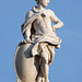 Sculpture of a Figure with a Shield in Piazza Dante in Naples, June 2013