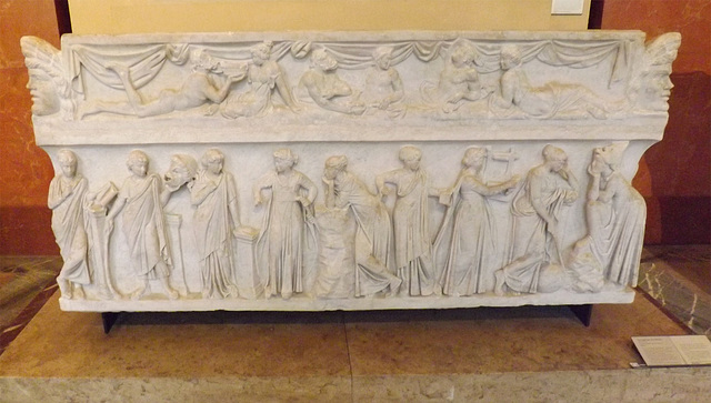 Sarcophagus of the Muses in the Louvre, June 2013