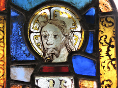 woodchurch church, kent (15)c15 glass, christ
