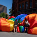 "River of Pride" flag vs. wind