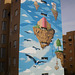 Hovering islands mural.