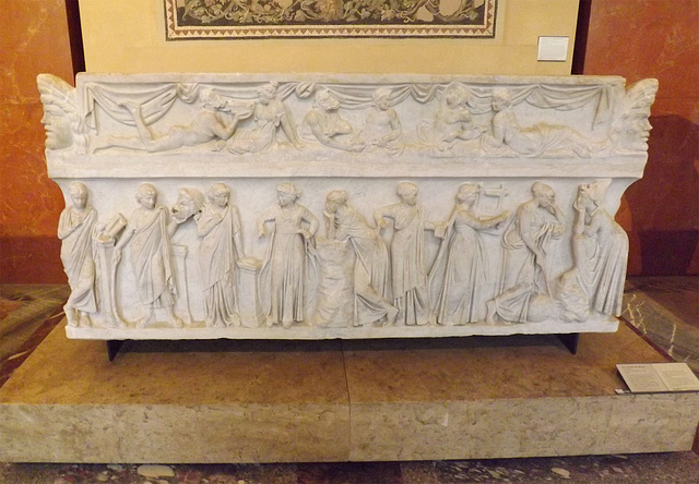 Sarcophagus of the Muses in the Louvre, June 2013