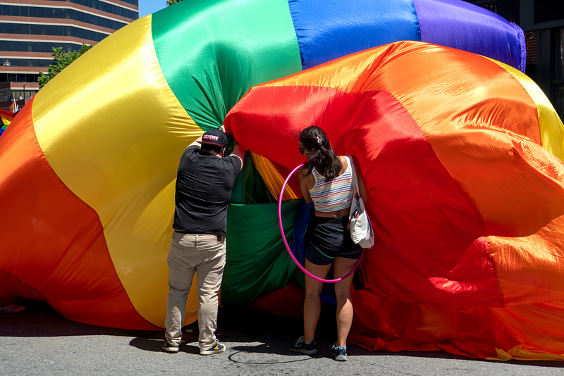 Unfurling the flag