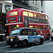 London bus and taxis