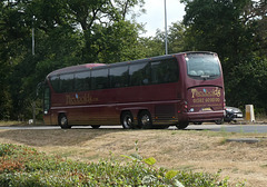 Theobolds Coaches MF11 LUJ at Fiveways, Barton Mills - 30 Jul 2022 (P1120807)