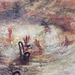 Detail of Slave Ship by Turner in the Boston Museum of Fine Arts, January 2018