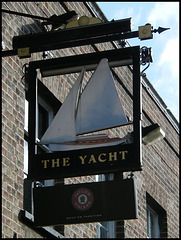 Yacht pub sign