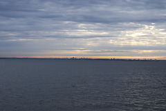 Blick auf Tallinn aus Ostsee