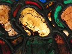 woodchurch church, kent (12)early c13 glass , burial of the virgin