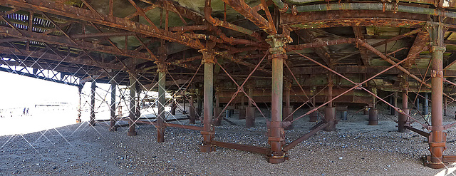 Worthing Pier sub structure from the south 16 05 2019