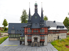 Modell vom Rathaus in  Wernigerode