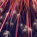 Closeup of the fireworks