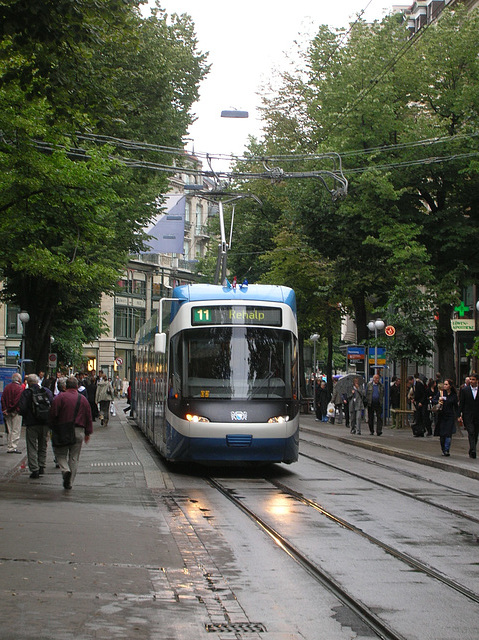 DSCN2218 VBZ (Zürich) tram in Bahnofstrasse - 16 Jun 2008