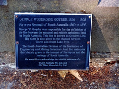 George Woodroofe Goyder: at the base of a memorial erected in Stirling cemetery
