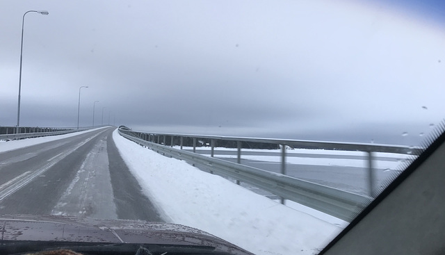 bridge back to Östersund