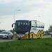 Johnsons Coach and Bus Travel YN17 OMT on the A11 at Barton Mills - 4 May 2018 (DSCF1544)