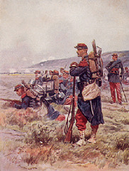 Francaj soldatoj ĉirkaŭ 1870