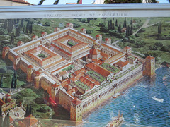 Reconstruction du palais de Dioclétien.