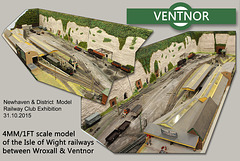 Ventnor on the 4mm scale Wroxall & Ventnor layout - Newhaven & District MRC - 31.10.2015