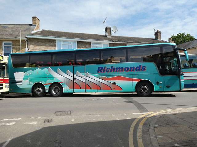 Richmond’s Coaches H2 CBK (YJ08 NSV) at Whittlesey - 21 May 2023 (P1150592)