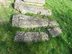 careby church, lincs (6) c13 cross slab tombs