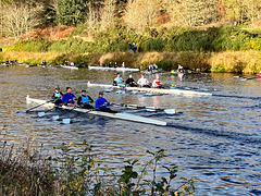 Rowers on the Caledonian Canal for the November Meet