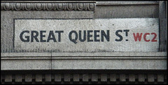 Great Queen Street sign