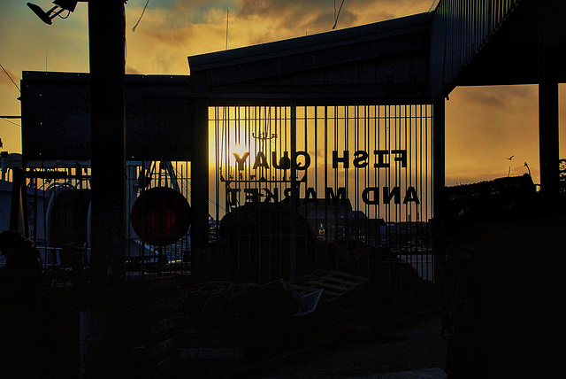 Approaching Sunset. North Shields Fishquay