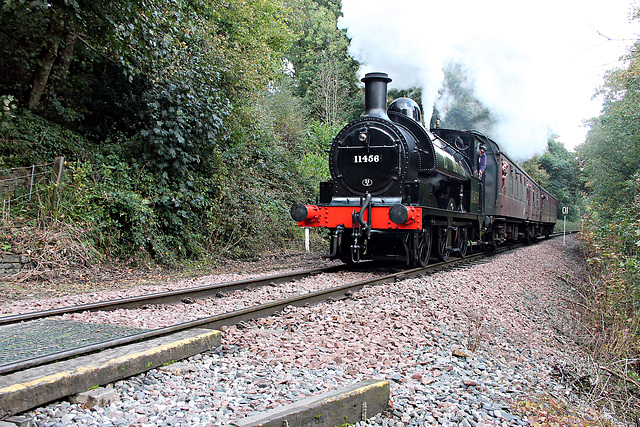 LMS 0-6-0ST  11456 at Summerseat with the 12.35  Bury - Rawtenstall ELR 12th October 2024.