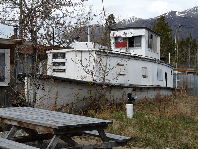 Sibilla'- Boat In A Backyard