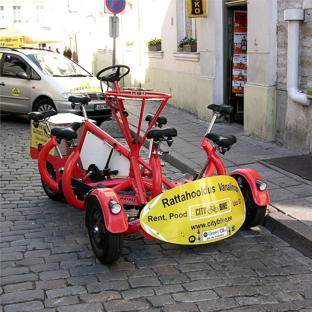 Fahrrad für sieben Personen