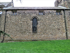 sandiacre church, derbs c12 nave with window later extended, c15 clerestory