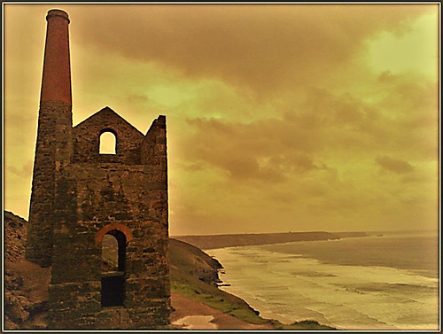 H. A. N. W. E. everyone! Towanroath pumping engine house at Wheal Coates tin mine, Cornwall (suggest OK on large, z, full screen, etc)