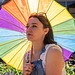 Woman with umbrella