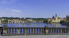 HFF ... with a look across the stone fence on the Legion Bridge to the Charles Bridge in Prague (© Buelipix)