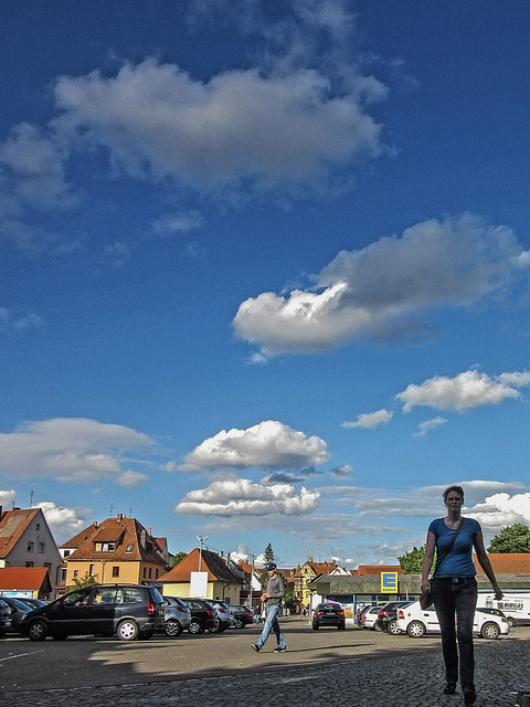 Parkplatz in Rothenburg o.T.