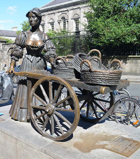 Dublin, Molly Malone Statue (The Tart with the Cart)